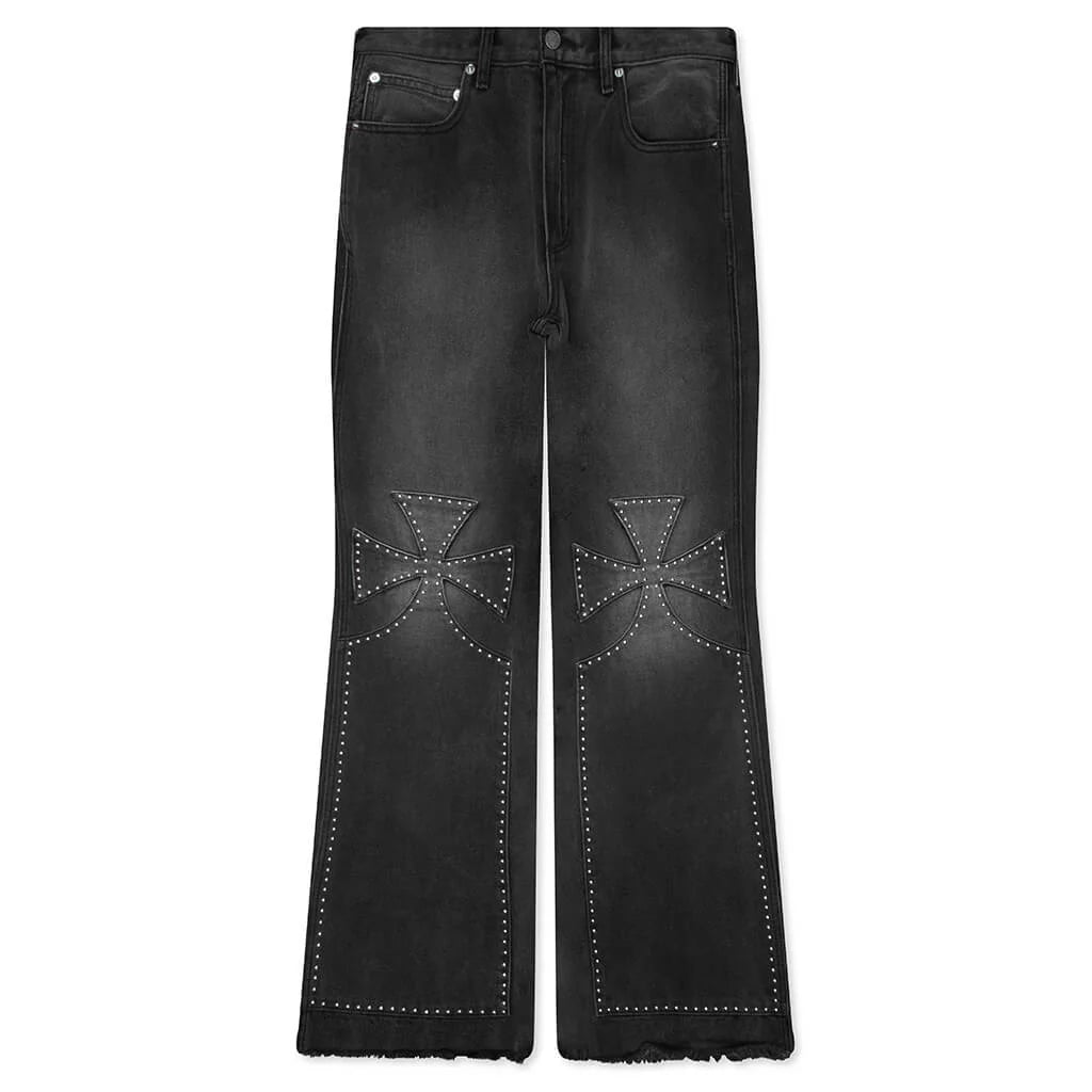 Studded Chopper Carpenter Pant Vintage Black