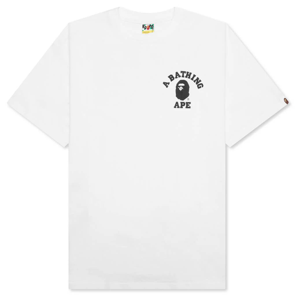 ABC Camo Crazy College ATS Tee White