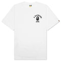 ABC Camo Crazy College ATS Tee White