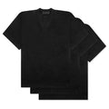 3 Pack Essential V Neck Tee Black