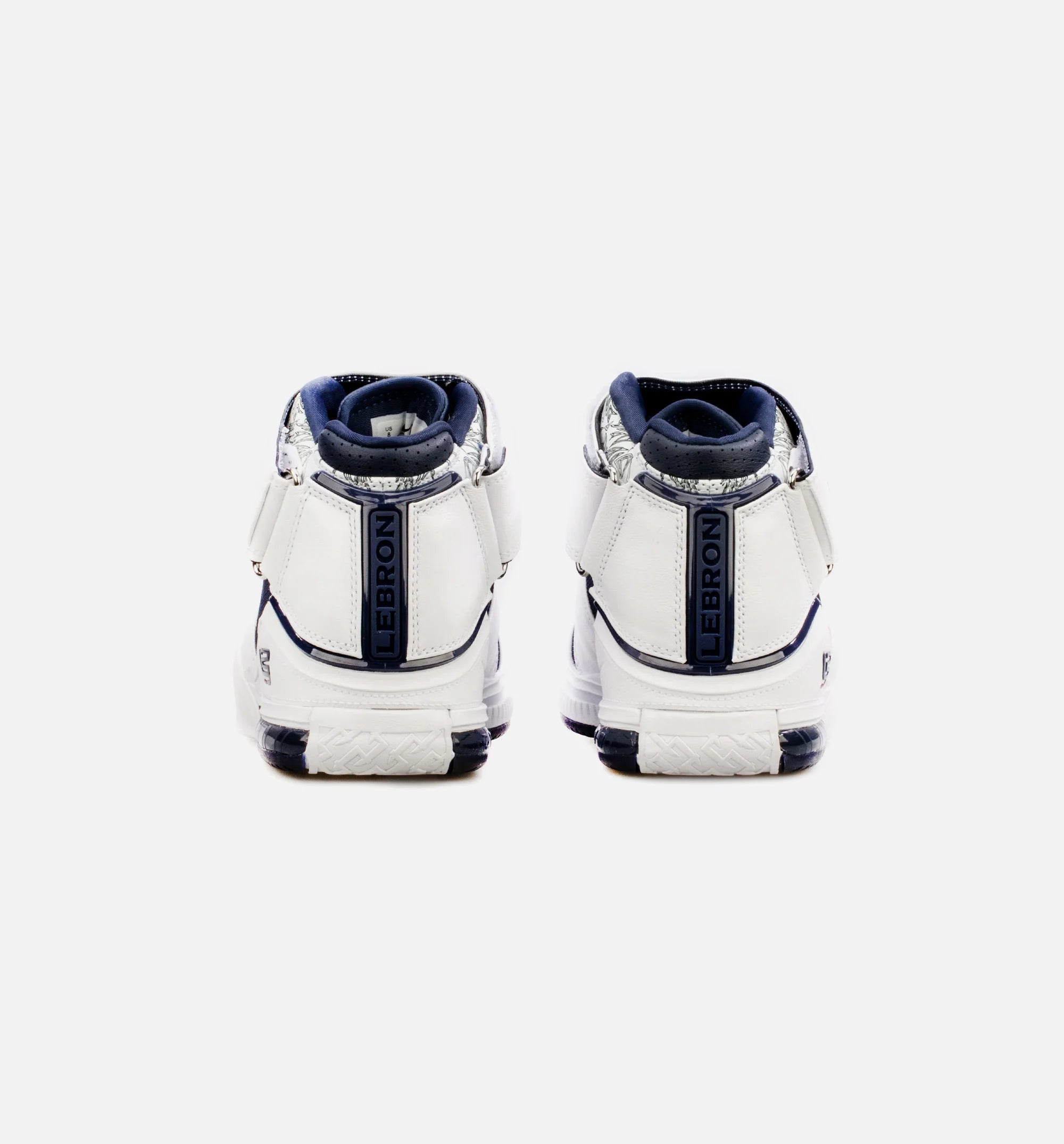 LeBron Zoom 2 Midnight Navy Mens Basketball Shoe White Blue