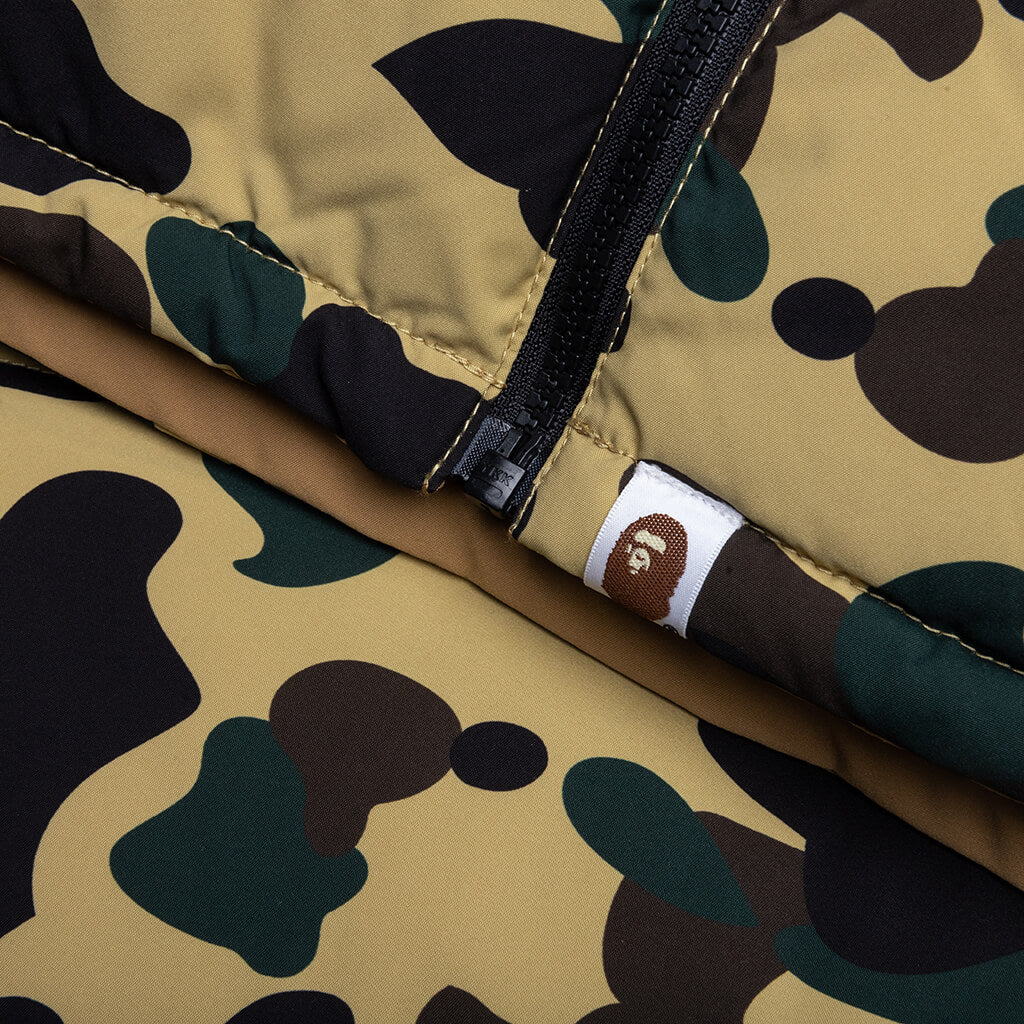 1st Camo Reversible Down Vest Yellow