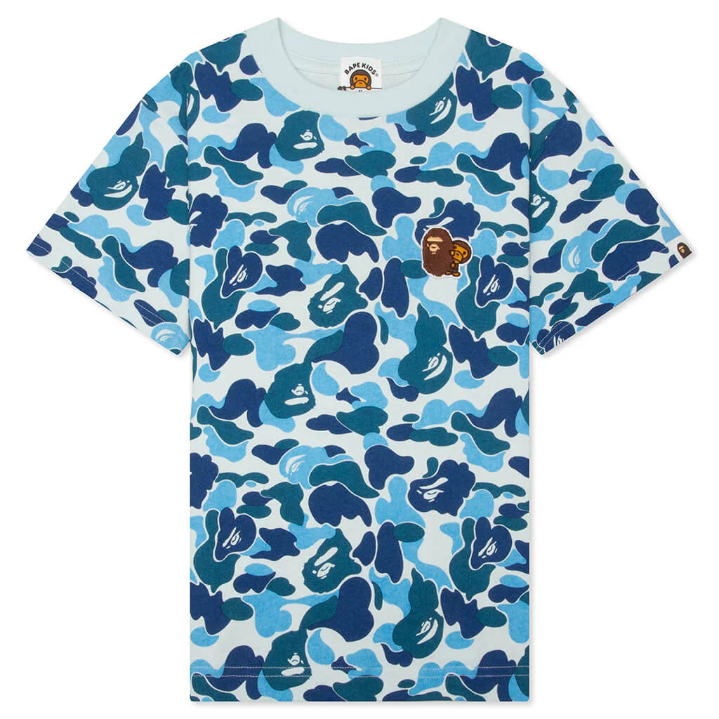 Kids ABC Camo Ape Milo One Point Tee Blue