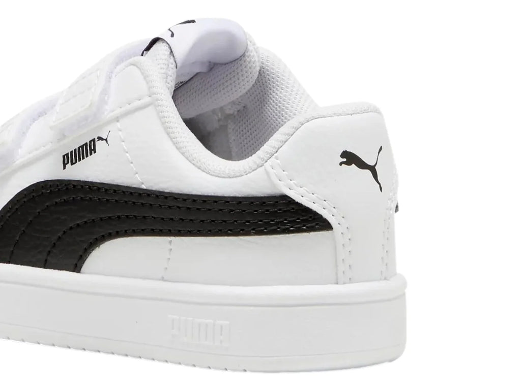 Tenis Puma Rickie Classic V Blanco y Negro para Niño