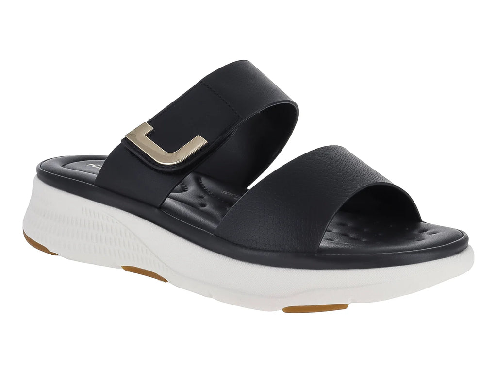 Hispana Sandalias Slide Negro para Mujer