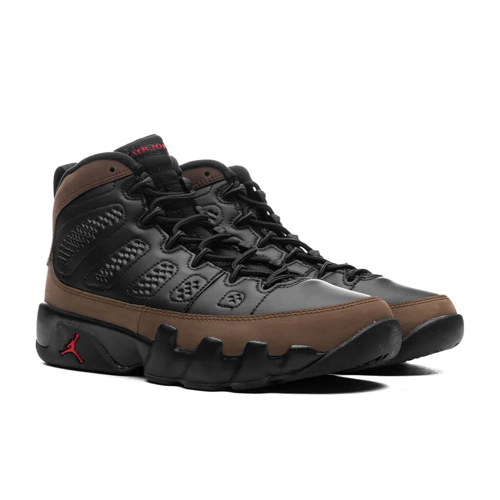Air Jordan 9 Retro GS Black True Red Light Olive