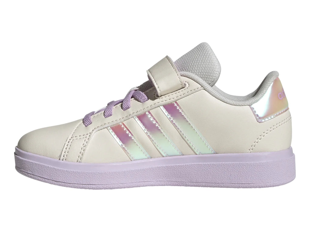 Tenis Adidas Grand Court 20 Blanco y Lila para Niña