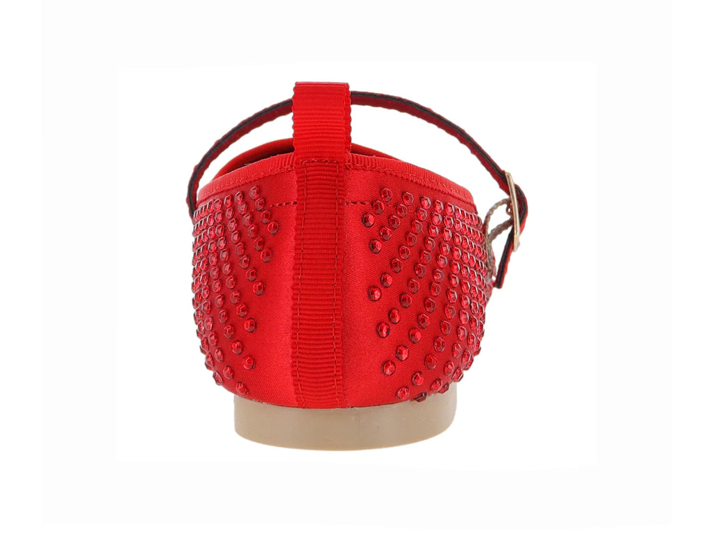 Flats Luna Rosa Rojas para Mujer