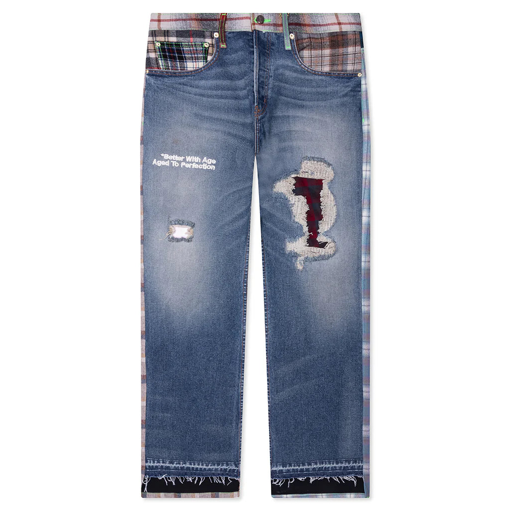 Better with Age x Pendleton Newport Mixed Media Trouser Multi