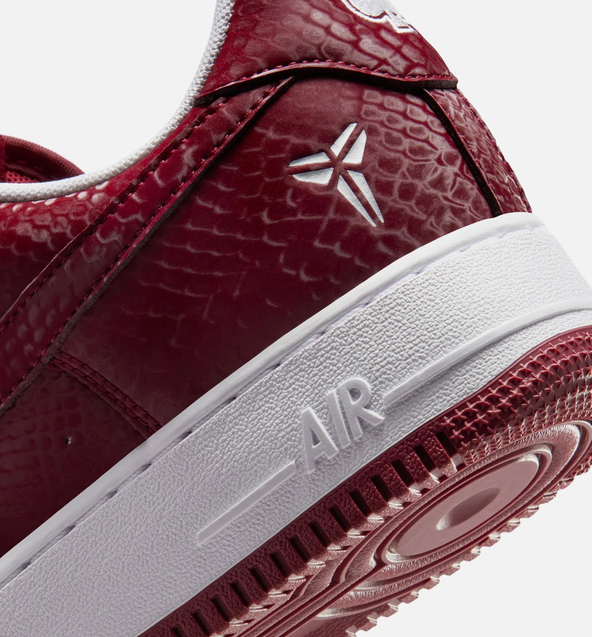 Kobe Air Force 1 Low Merion Mens Lifestyle Shoe Team Red White