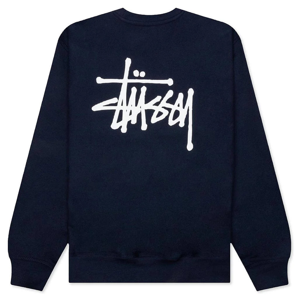 Basic Stussy Crew Navy