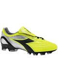 Diadora Kobra Plus K BX 14 FG Firm Ground Soccer Cleats Yellow Fluo Black Silver