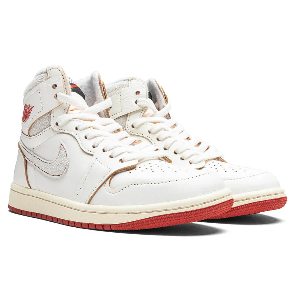 Womens Air Jordan 1 High OG Rare Air Sail Cinnabar Light Bone