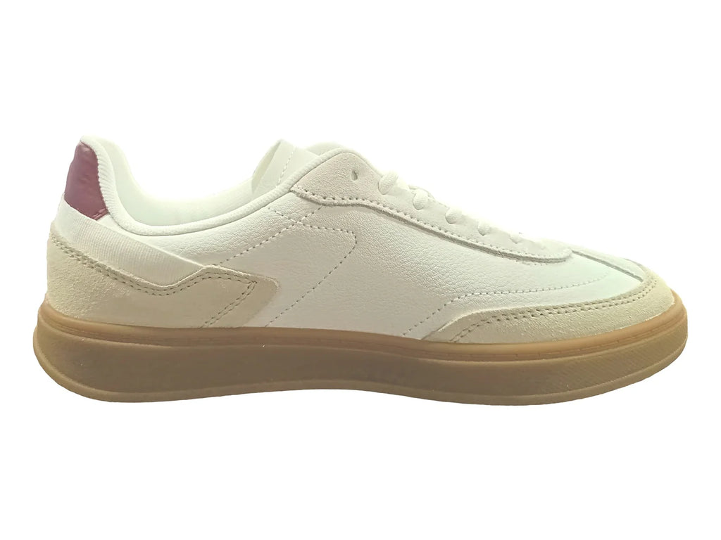 Tenis Tommy Hilfiger Heritage Court Blanco y Beige para Mujer