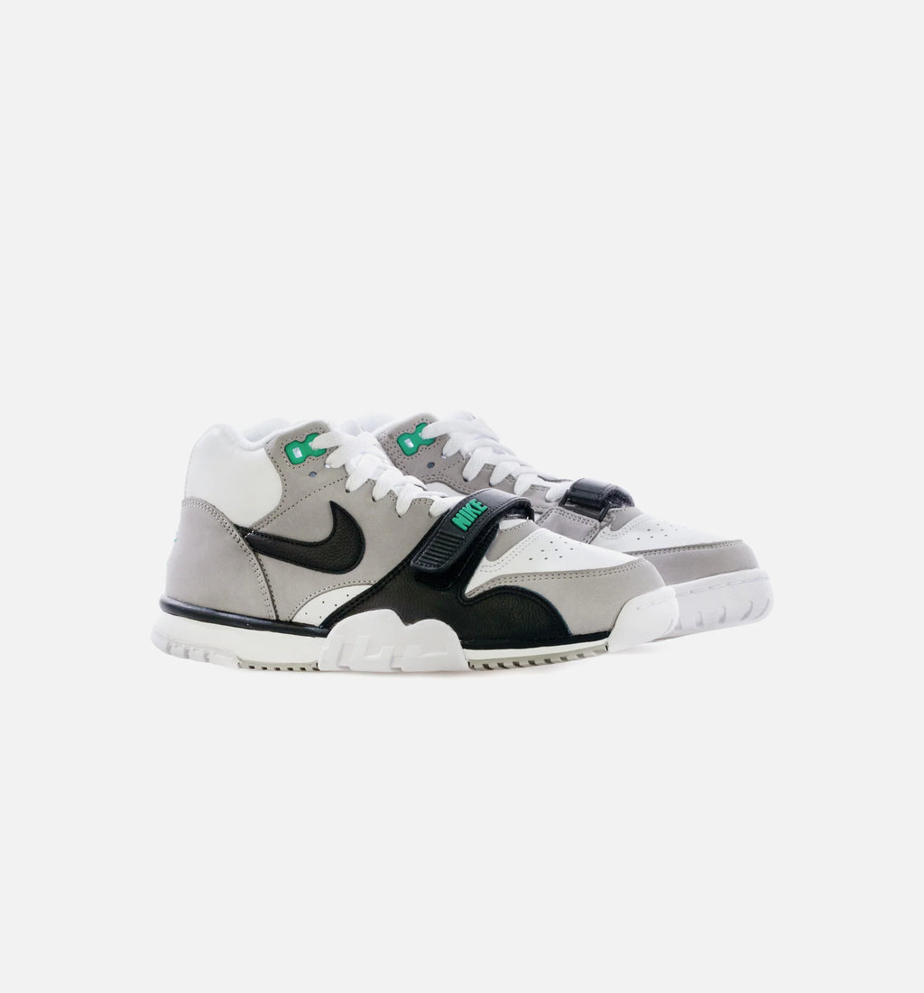 Air Trainer 1 Mid Chlorophyll Mens Lifestyle Shoe White Black Medium Grey