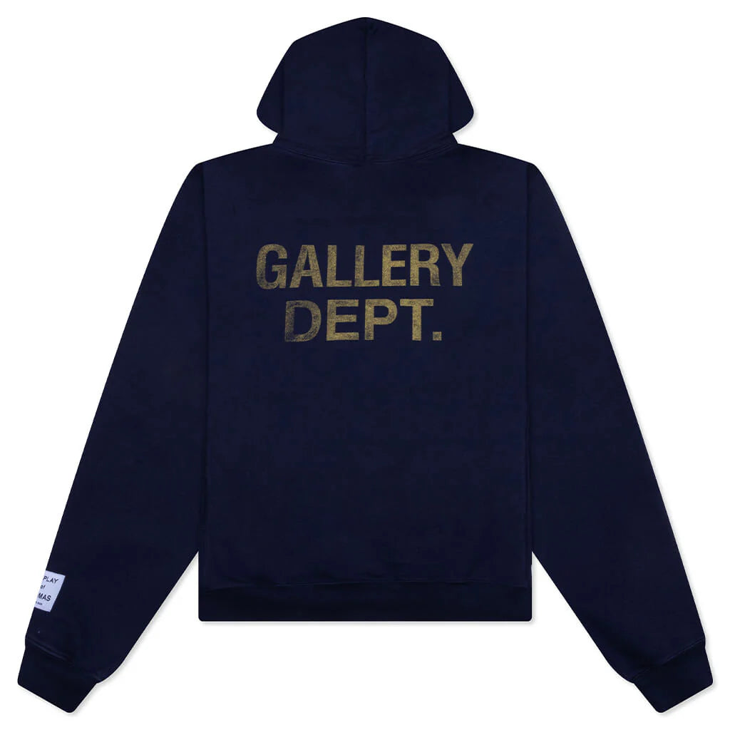 GD Paint Logo Hoodie Vintage Navy