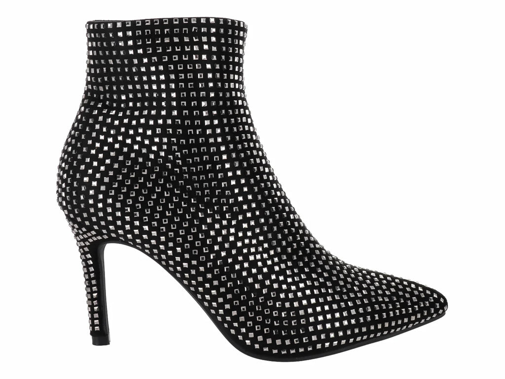 Botines ROZE Negros Brillantes para Mujer