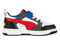 Tenis PUMA Rebound V6 Lo ACPS Blanco y Rojo para Niño