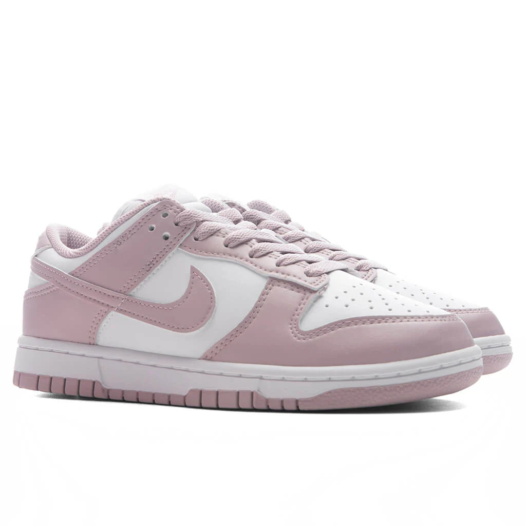 Womens Dunk Low White Particle Rose