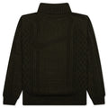 Nike Life Cable Knit Turtleneck Sweater Cargo Khaki