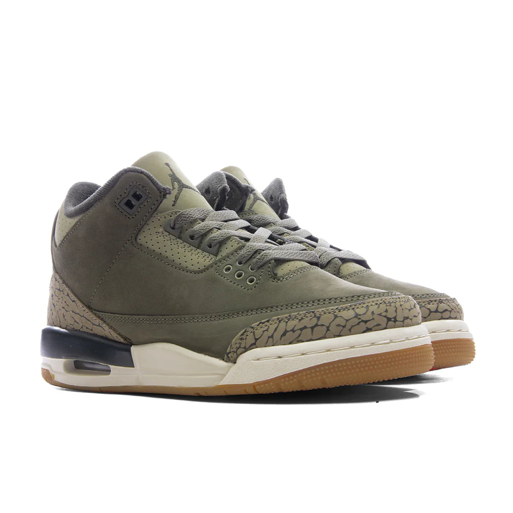 Air Jordan 3 Retro Family Affair GS Medium Olive Neutral Olive Sequoia
