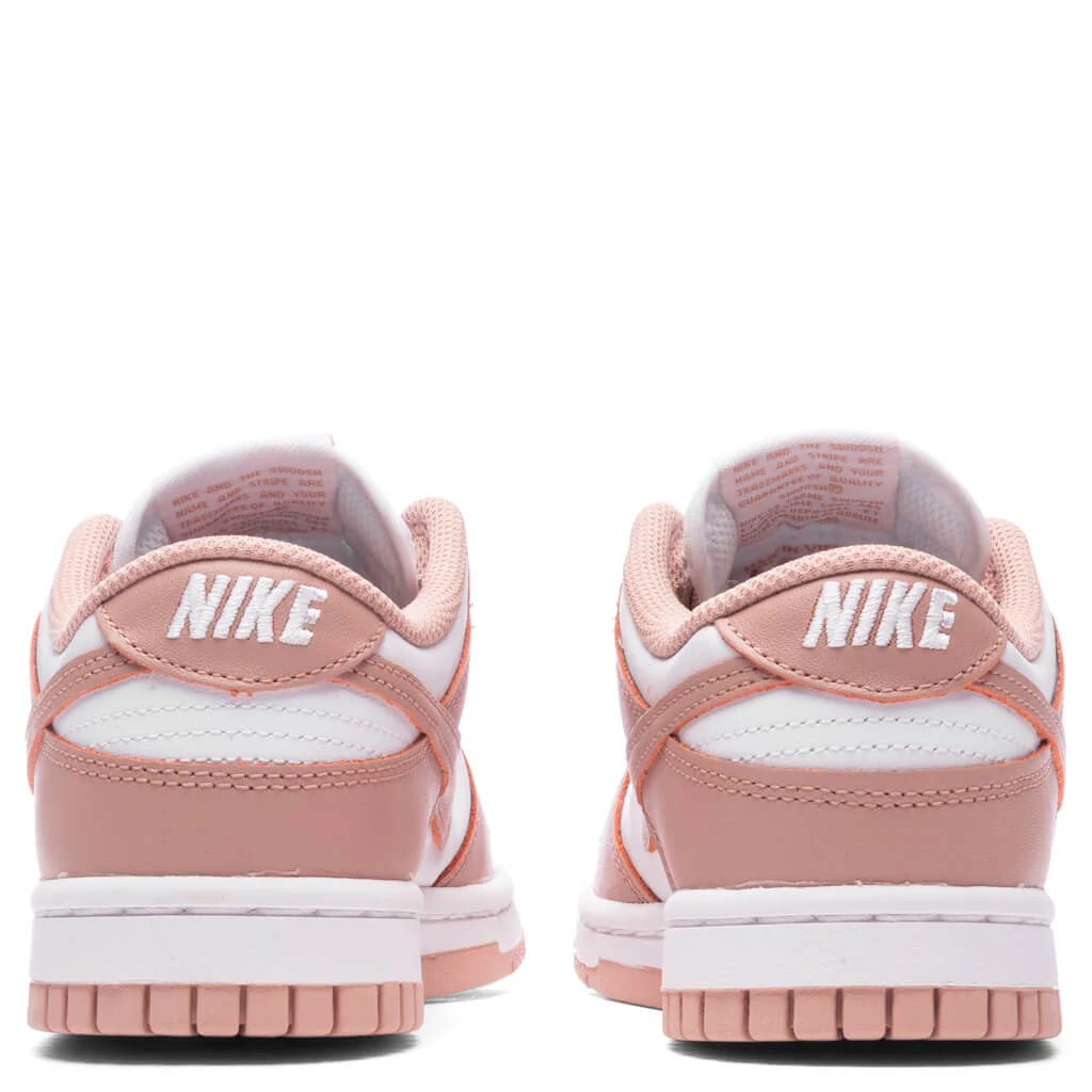 Womens Dunk Low White Rose Whisper