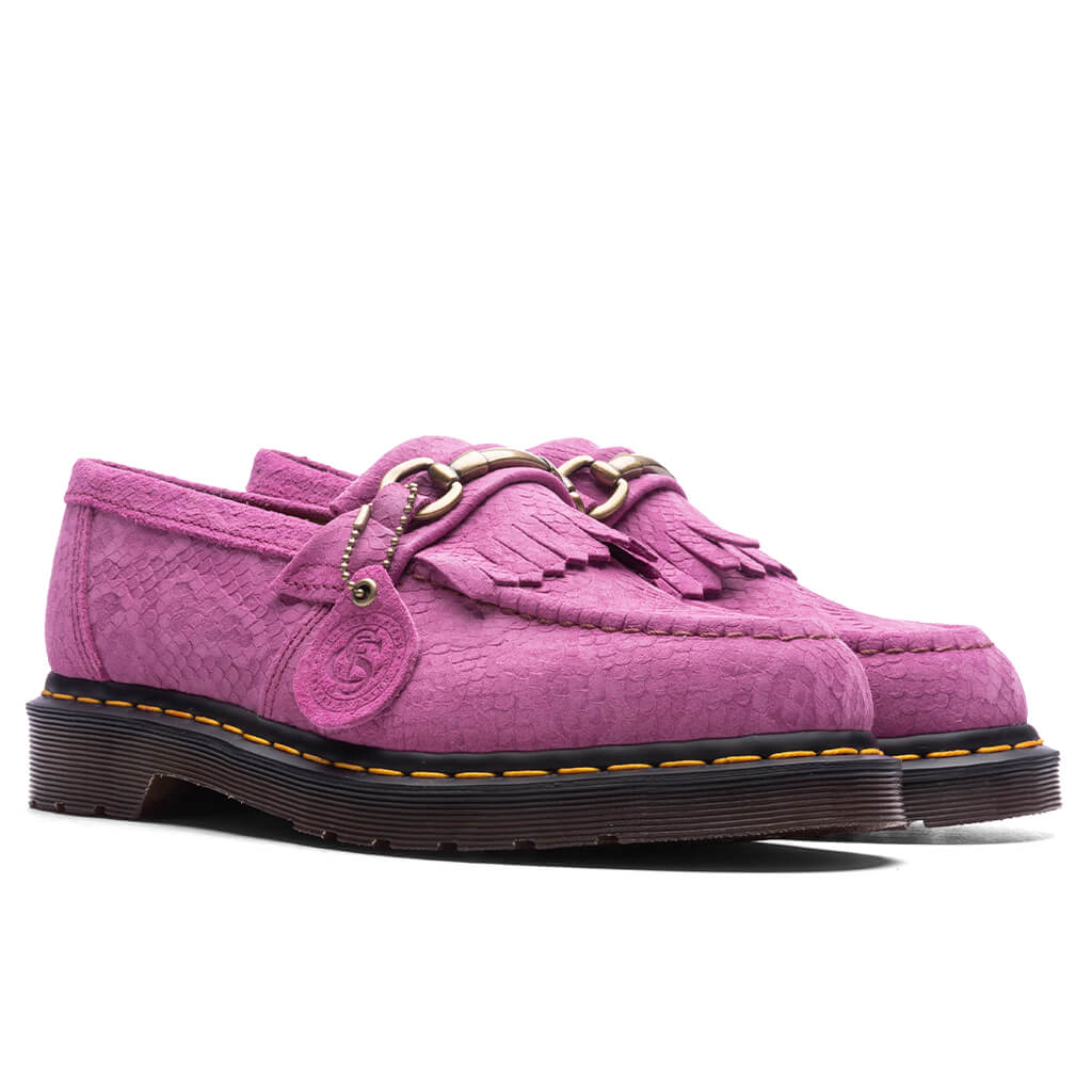 Adrian Snaffle Smooth Leather Kiltie Loafers Thrift Pink