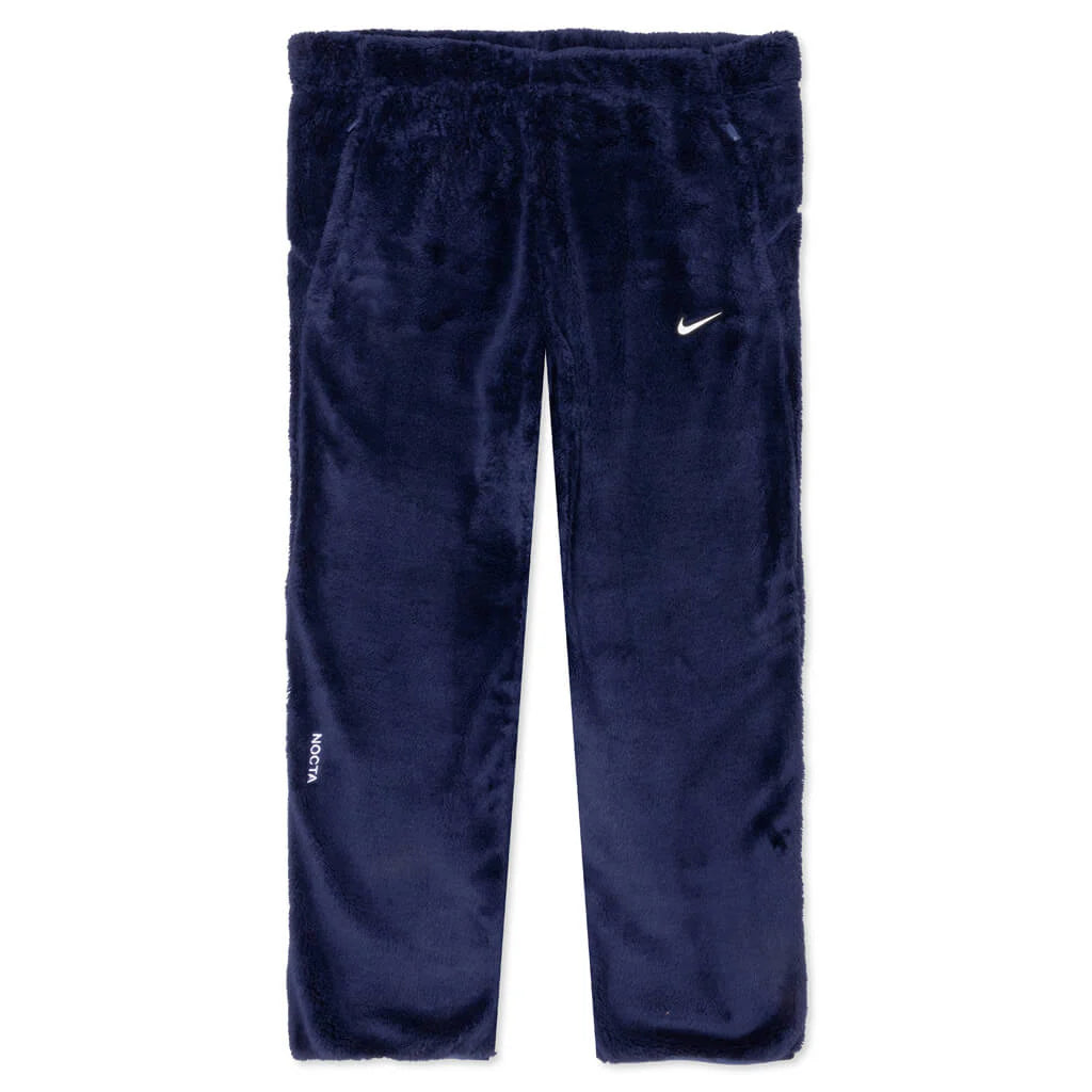 NRG Nocta Velour Pant Womens Midnight Navy Wolf Grey