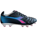 Diadora Brasil Elite GR LT FG Womens Firm Ground Soccer Cleats Black Pink Blue Fluor