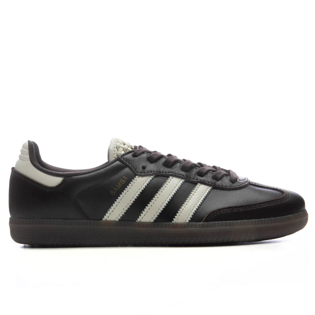 Womens Samba OG Aurora Coffee Off White Gold Metallic