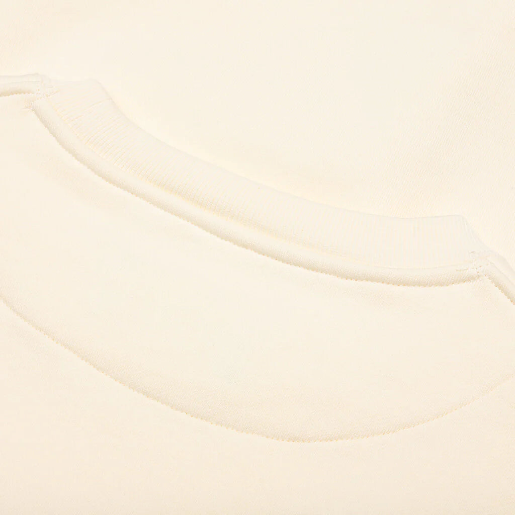 Academy Crewneck Cannoli Cream Gold Flame