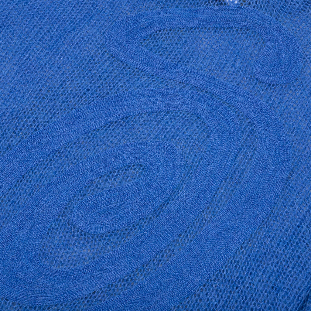 S Loose Knit Sweater Blue
