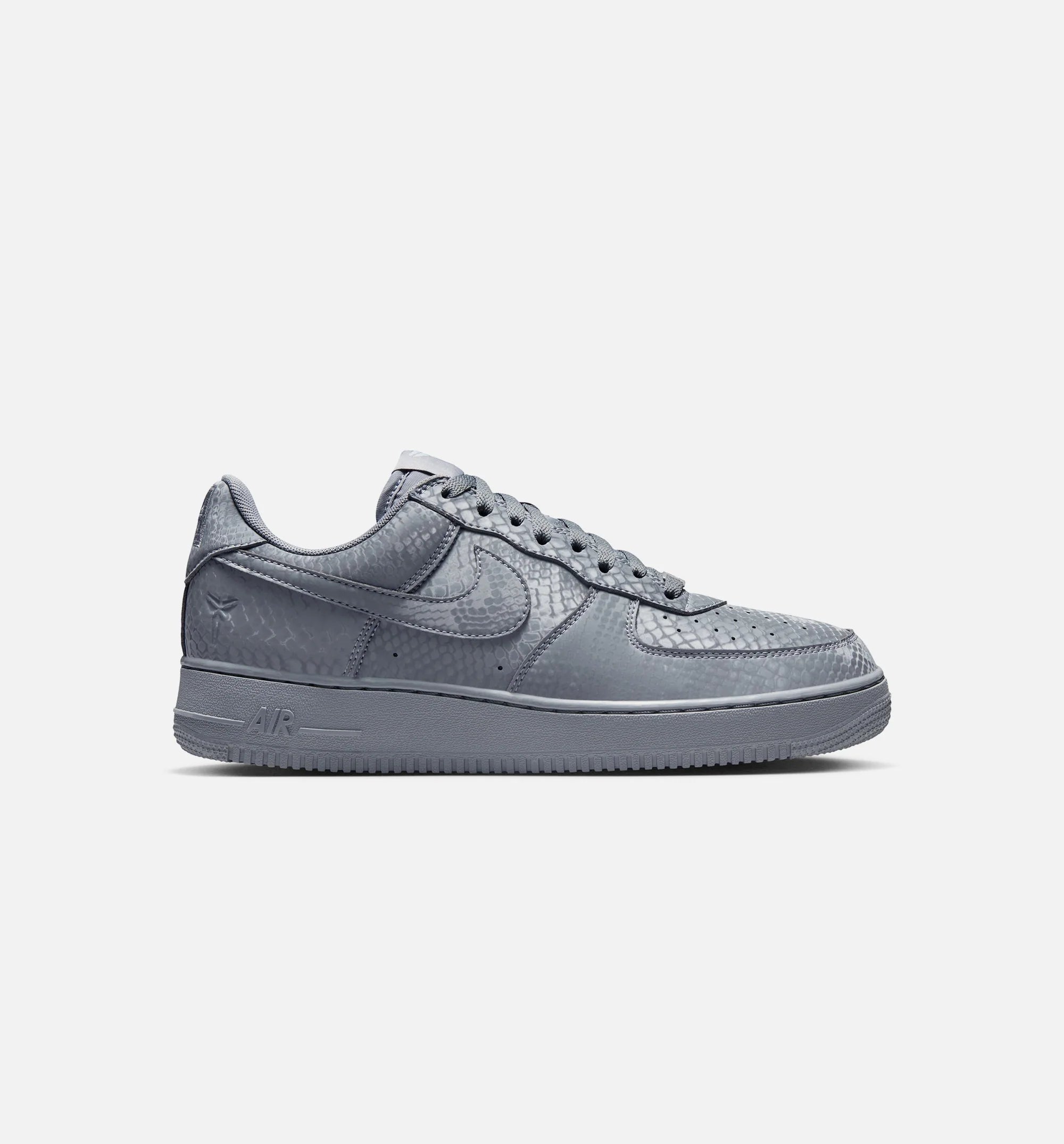 Kobe Air Force 1 Low Cool Grey Mens Lifestyle Shoe Cool Grey Wolf Grey