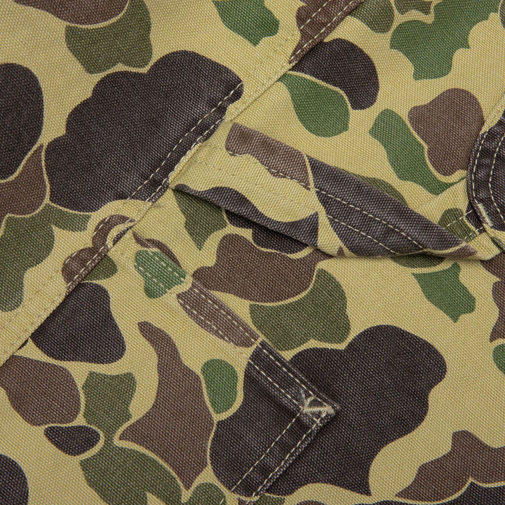Duck Single Knee Pant Camo Duck Green Stone Washed