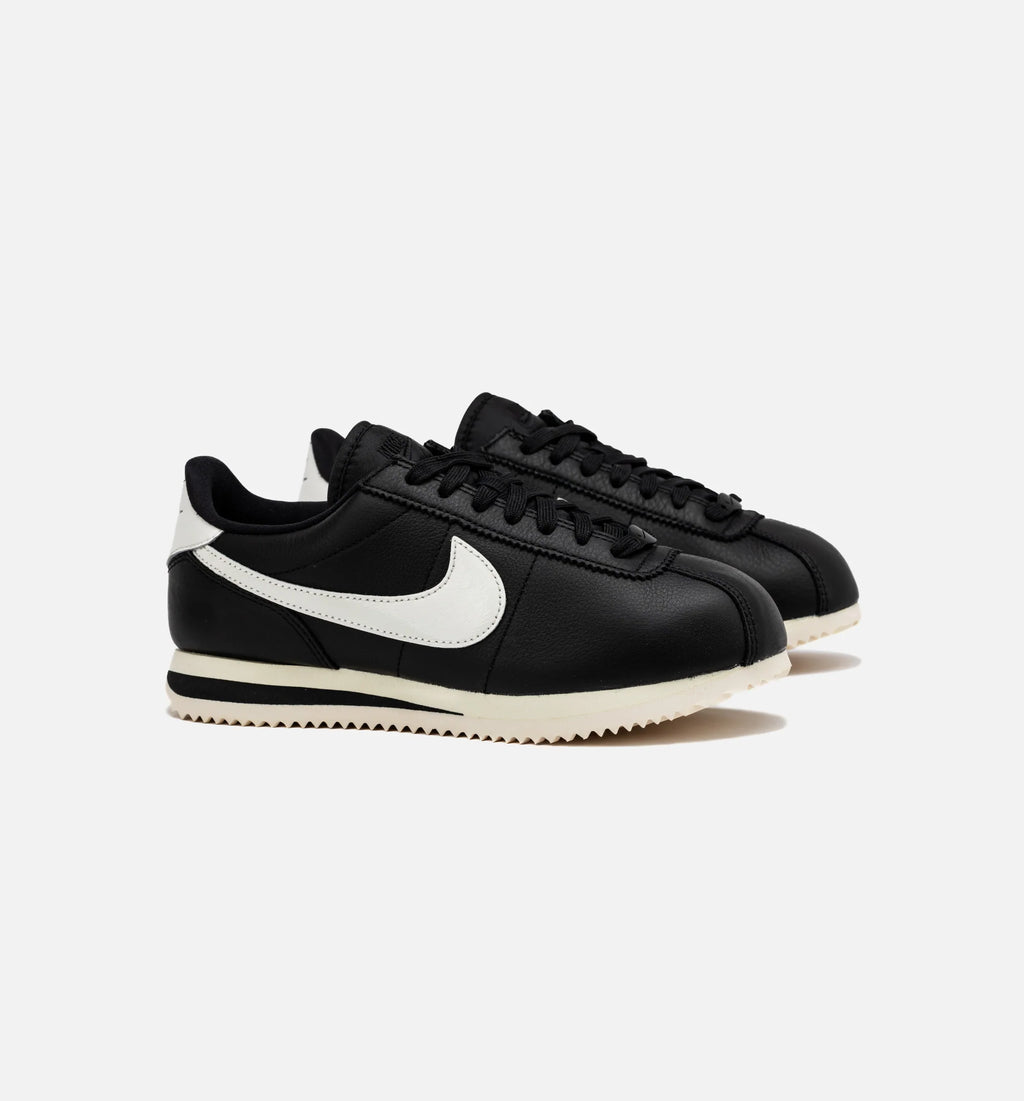 Cortez Premium Black Sail Womens Lifestyle Shoe Black Sail