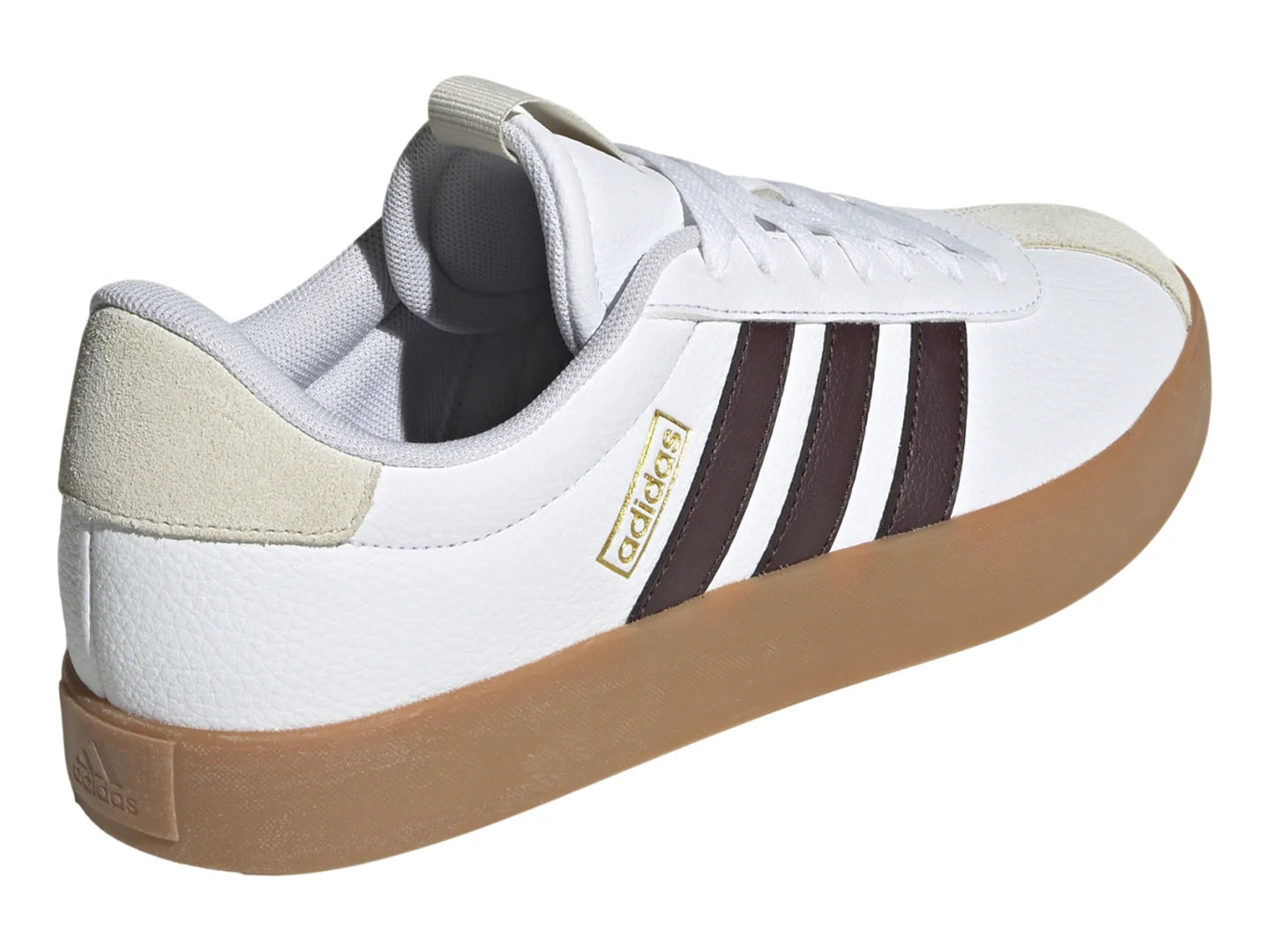 Tenis Adidas VL Court 30 Blanco y Café para Hombre