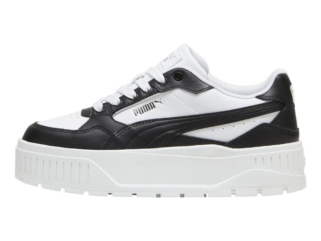 Tenis PUMA Carmen II L Blanco Negro y Plata para Mujer