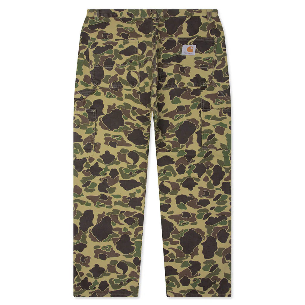 Duck Single Knee Pant Camo Duck Green Stone Washed