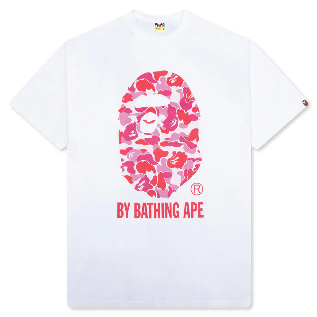 ABC Camo By Bathing Ape Tee White Pink