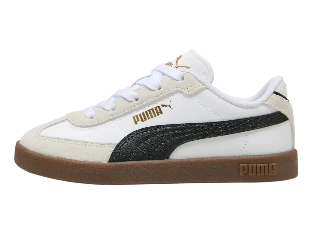 Tenis PUMA Club II Era Blancos y Negros para Niño