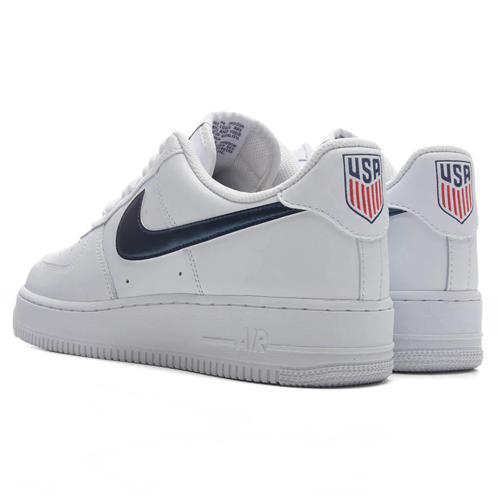 Air Force 1 07 LV8 USA White Midnight Navy University Red