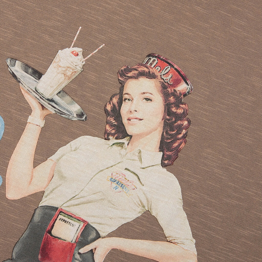 Represent x Mels Diner T Shirt Dusty Brown
