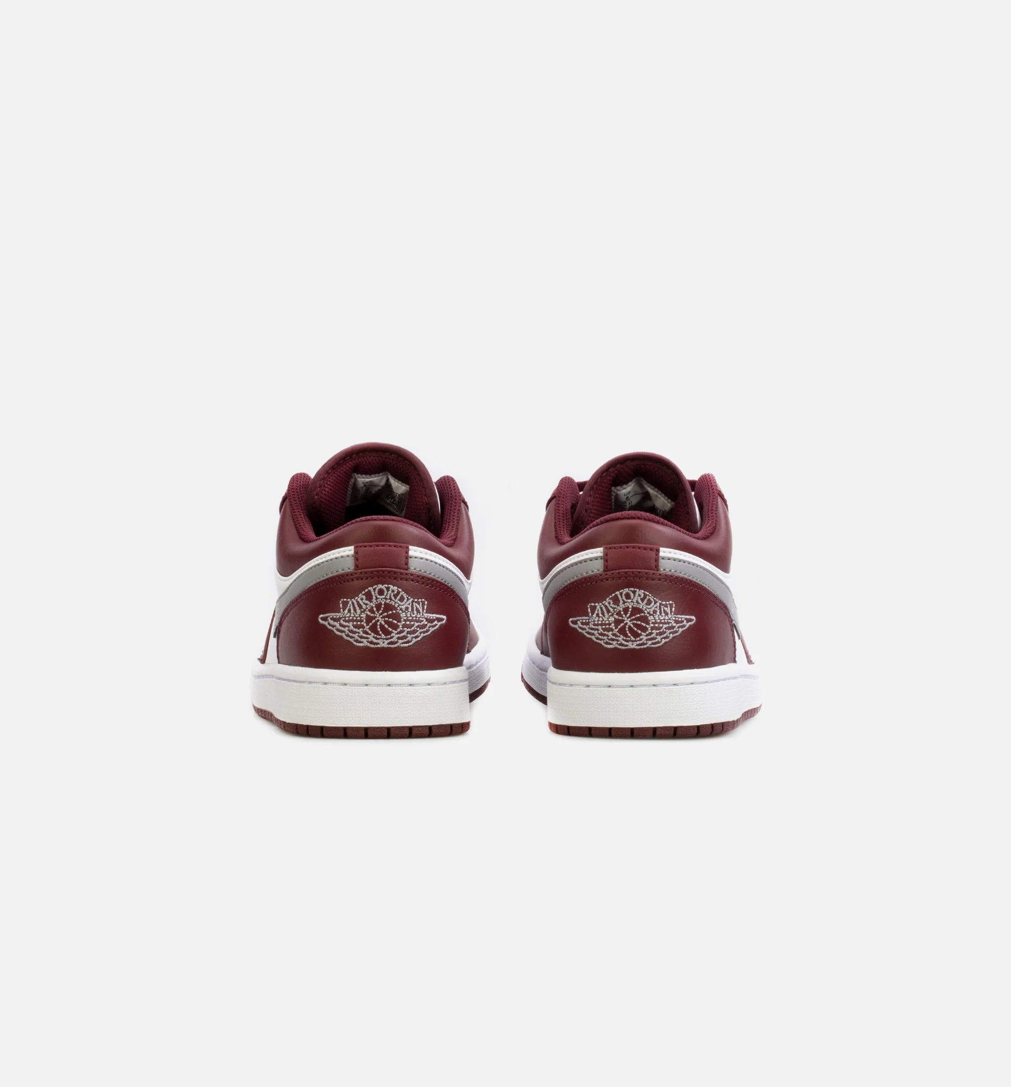 Air Jordan 1 Low Bordeaux Mens Lifestyle Shoe Bordeaux Red Grey