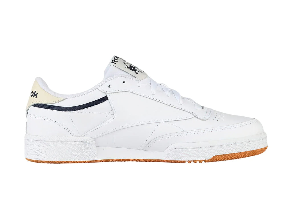 Tenis Reebok Club C 85 Blanco y Goma para Hombre