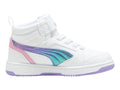 Tenis PUMA Rebound V6 Mid Blancos para Niña