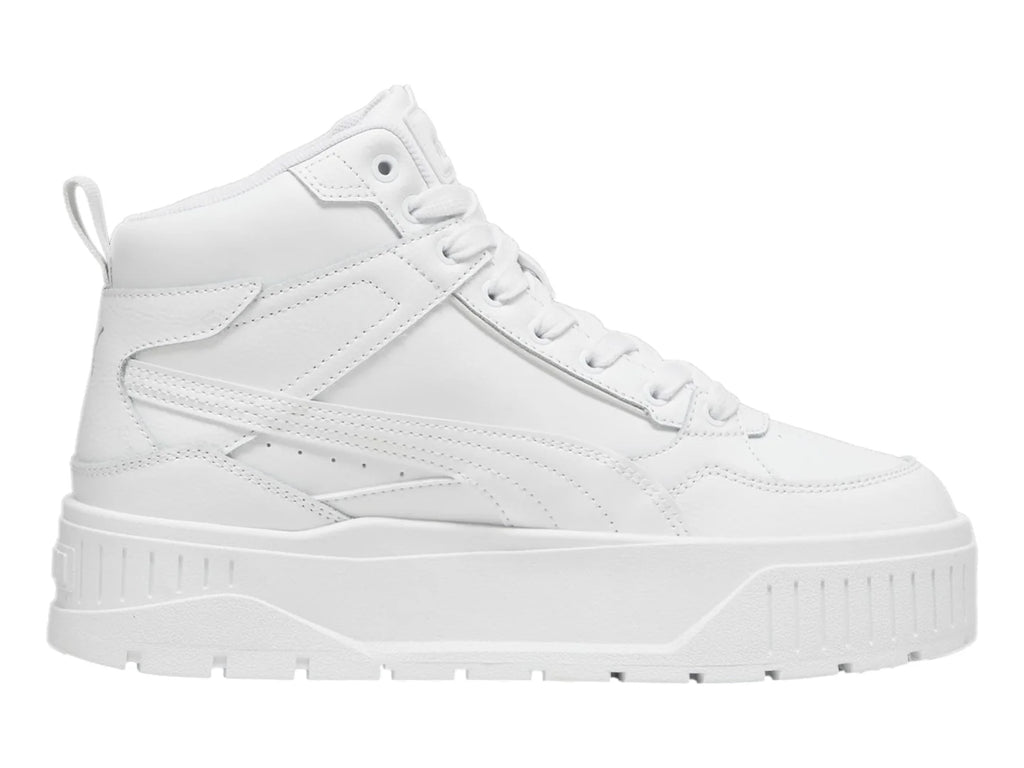 Tenis PUMA Karmen II Idol Mid Blancos y Plata para Mujer