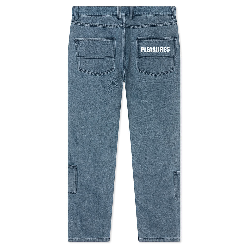 Floral Ultra Double Knee Indigo