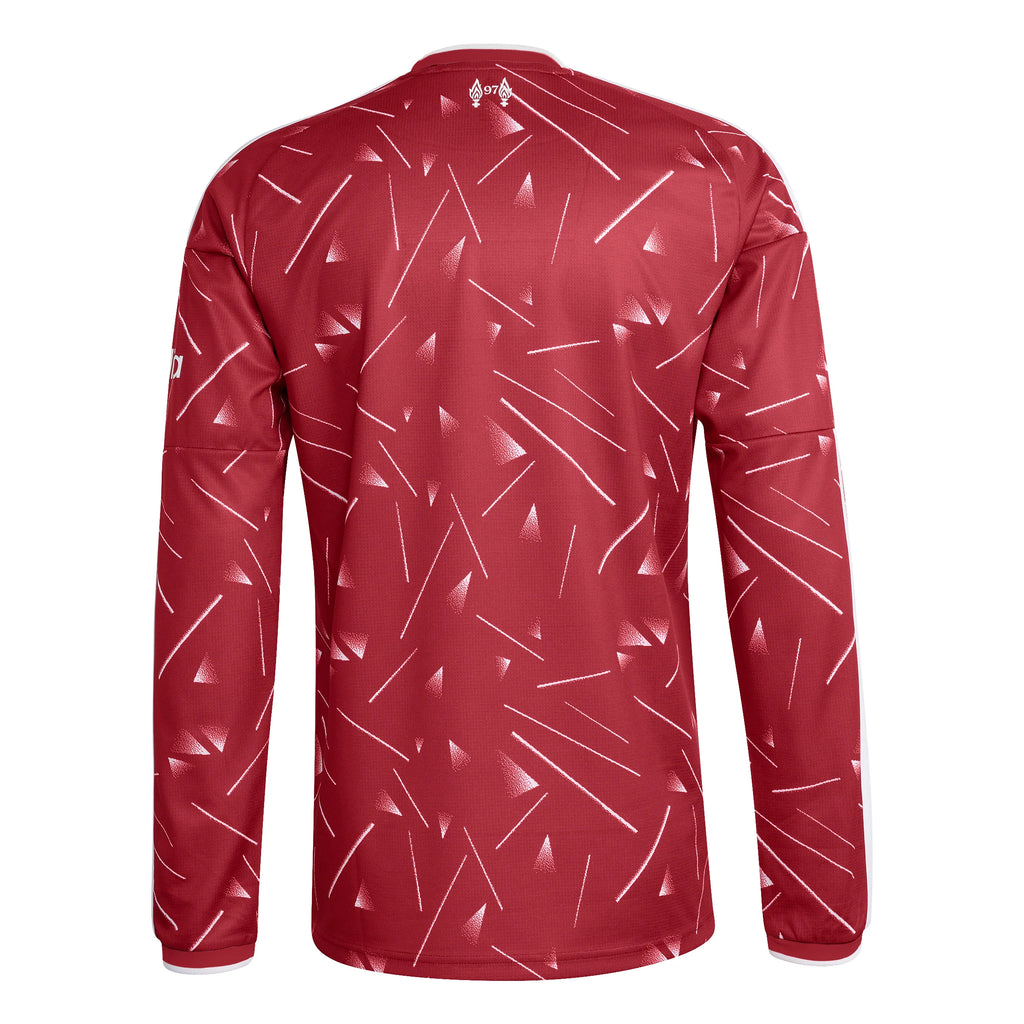 adidas Liverpool FC Home Long Sleeve Mens Soccer Jersey 26 27 Red