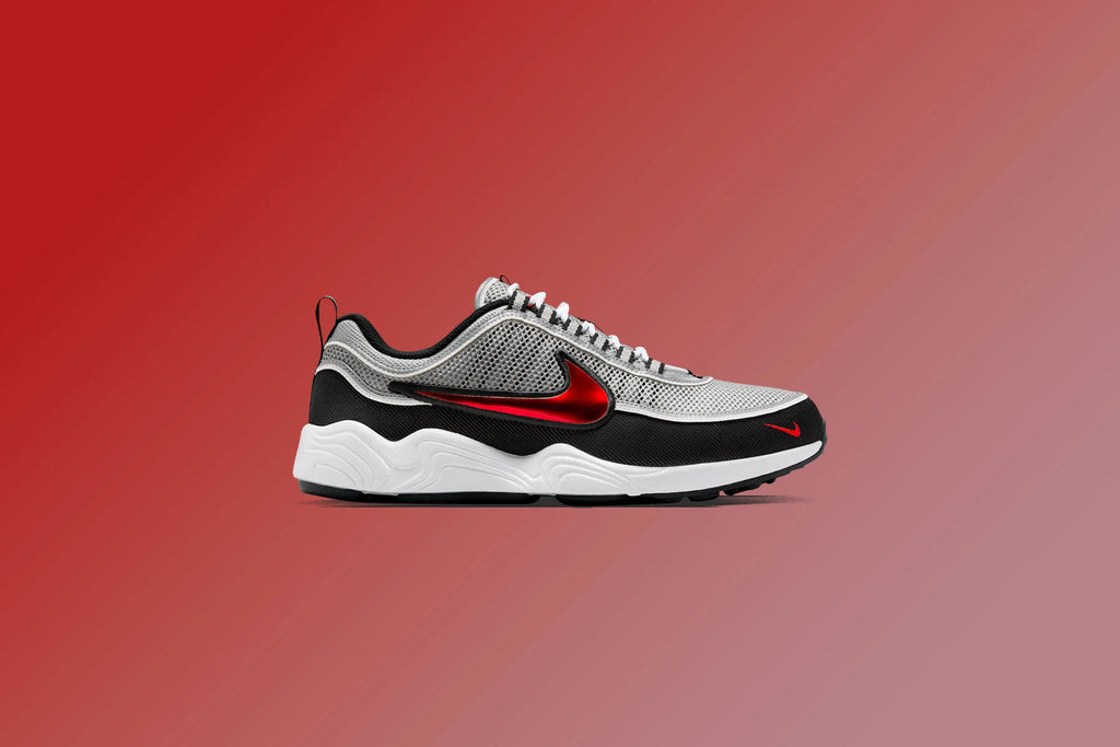 Air Zoom Spiridon SP Metallic Silver Sport Red Black White