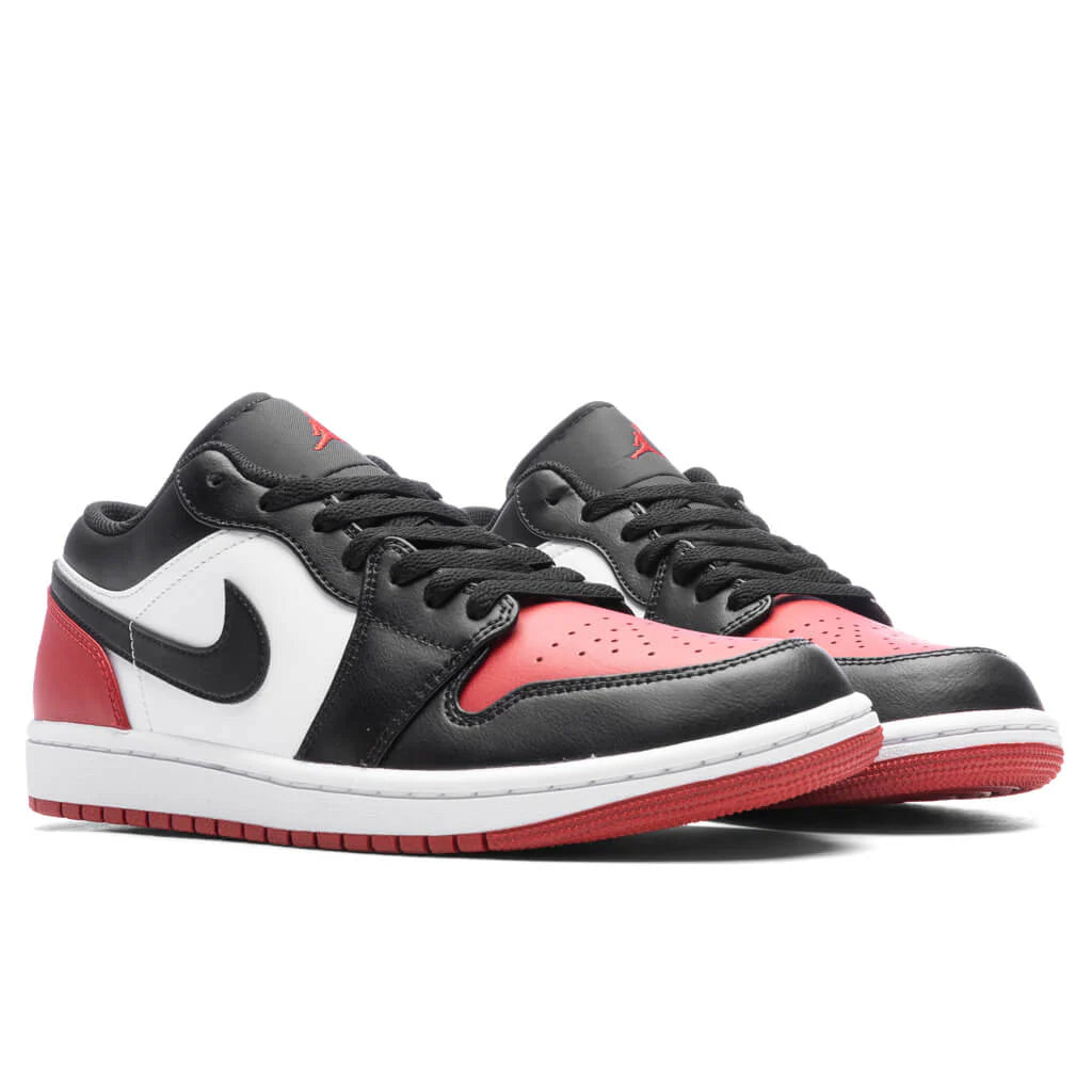 Air Jordan 1 Low White Black Varsity Red